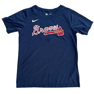 Atlanta Braves Nike Navy Dri-Fit T-Shirt Youth Large